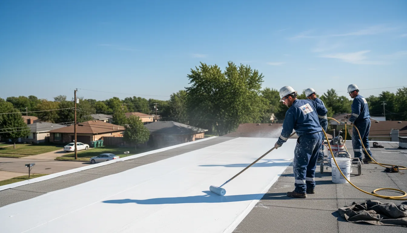 Commercial roof coating in Winnebago, IL near me